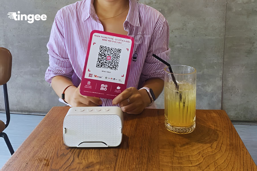 Máy loa thông báo nhận tiền biến động số dư QR ngân hàng