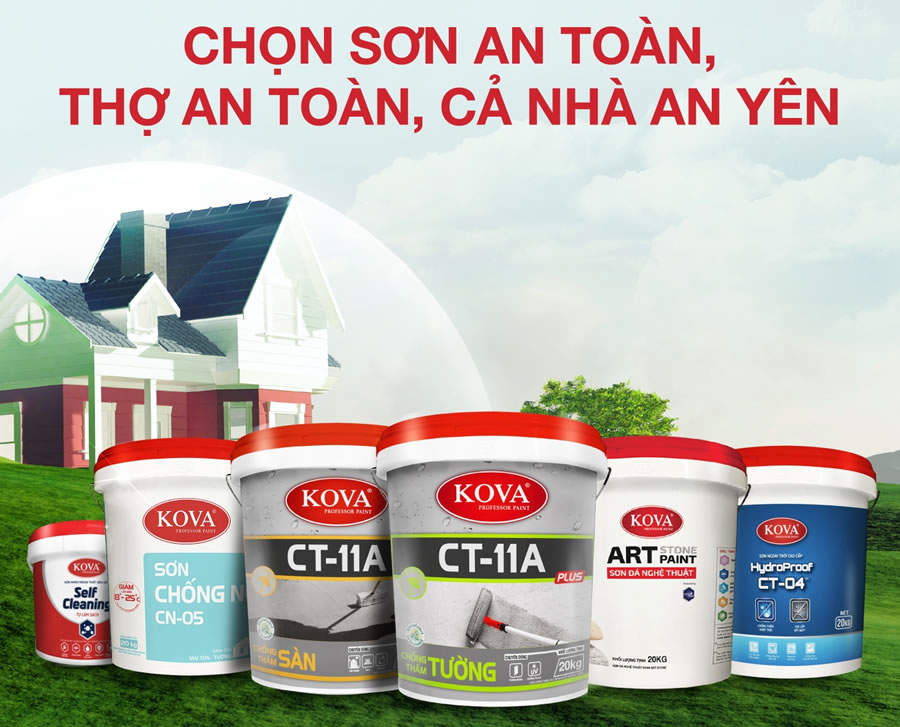 Địa chỉ báo giá mua Sơn Kova tại Vinh Nghệ An