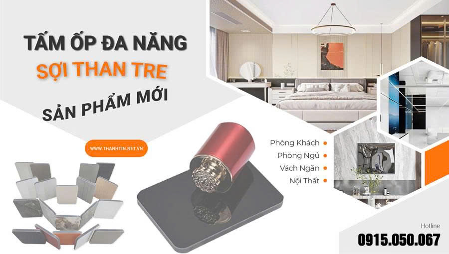 Tấm nhựa ốp đa năng sợi than tre Thành Tín